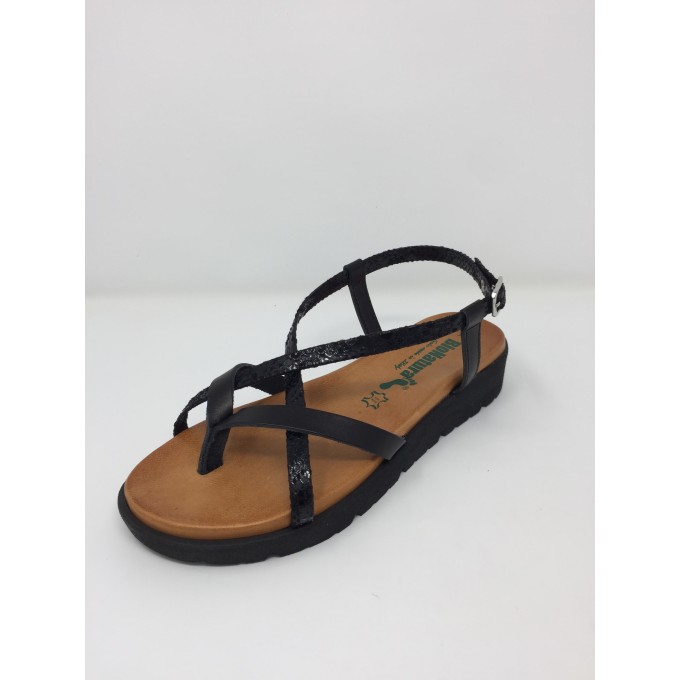 Bionatura sandalo infradito disponibile in 2 colori zeppa 4cm