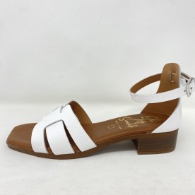 oh my sandals in pelle tacco 3,5 tallone coperto