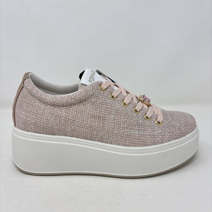 igi&co sneaker in tessuto con accessorio gioiello