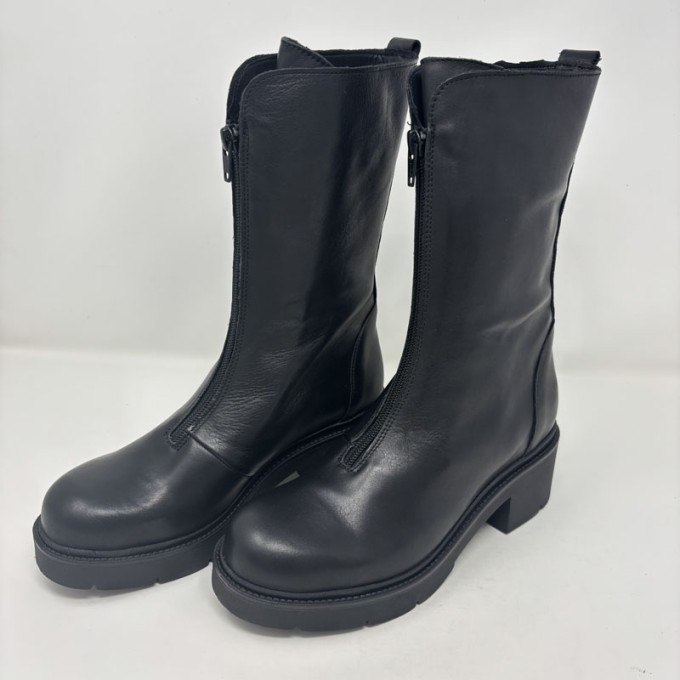 stivaletto motociclista zip centrale
